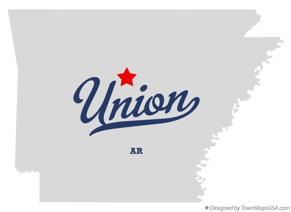 Map of Union Arkansas AR