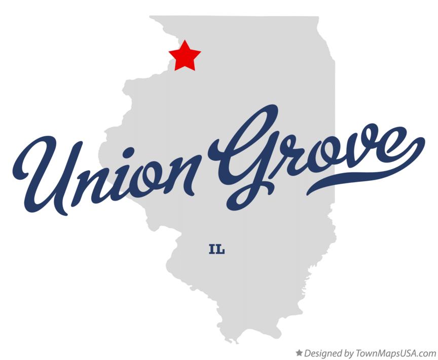 Map of Union Grove Illinois IL