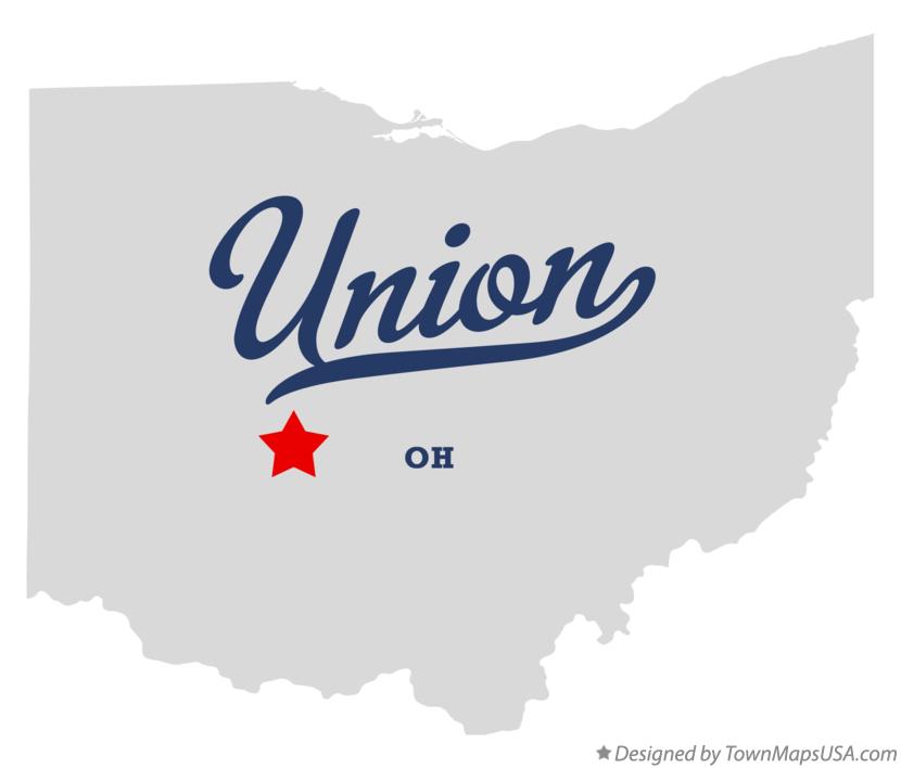 Map of Union Ohio OH