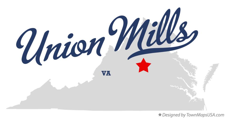 Map of Union Mills Virginia VA