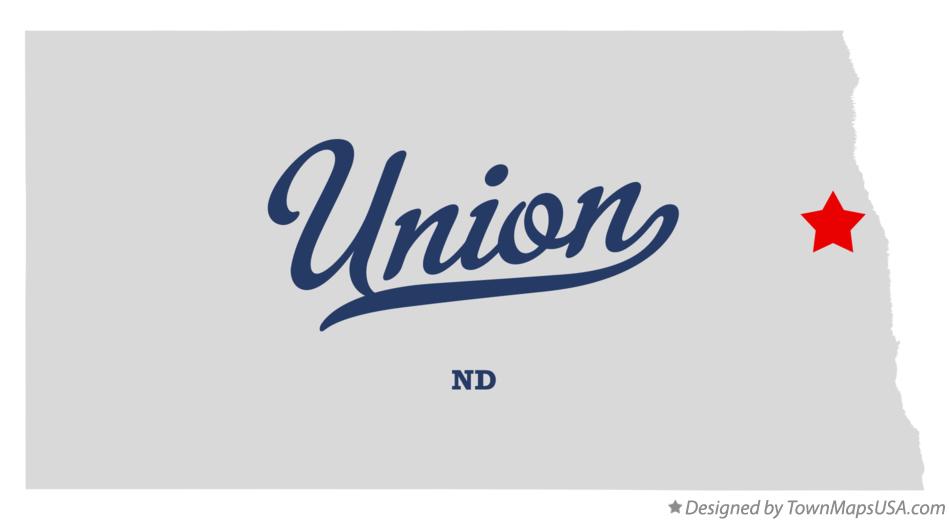 Map of Union North Dakota ND