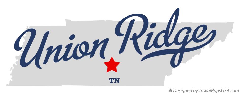 Map of Union Ridge Tennessee TN