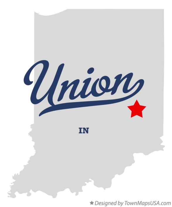 Map of Union Indiana IN