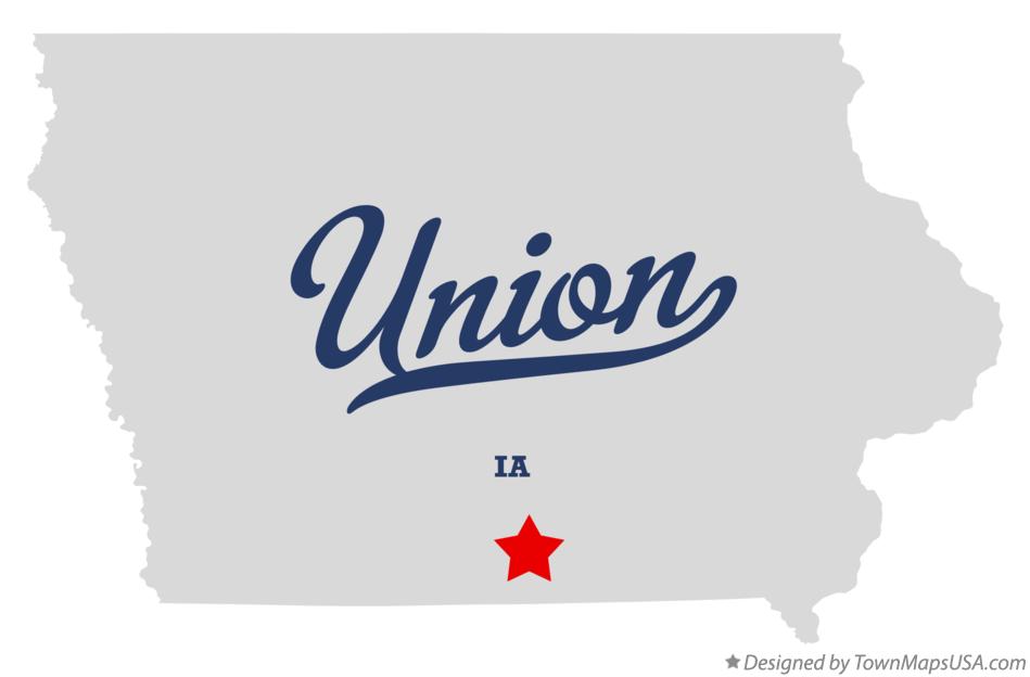 Map of Union Iowa IA