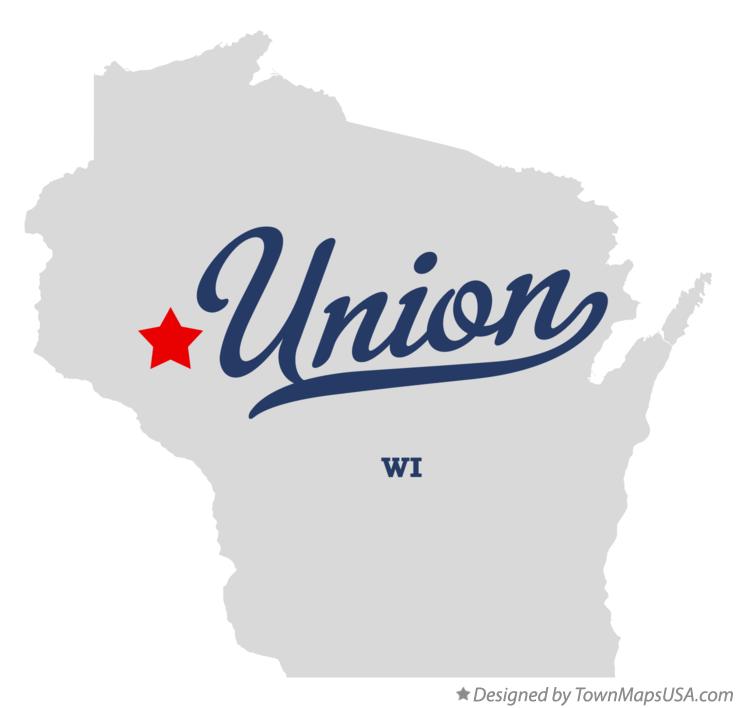 Map of Union Wisconsin WI