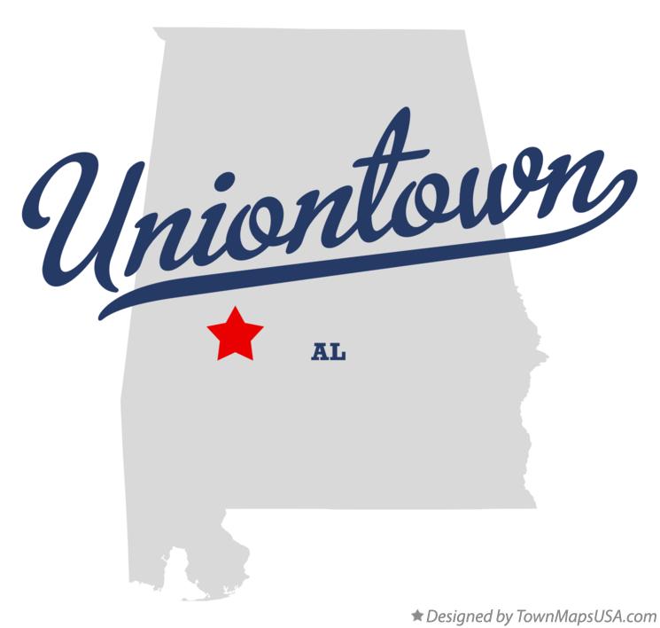 Map of Uniontown Alabama AL