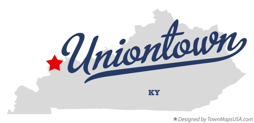 Map of Uniontown Kentucky KY