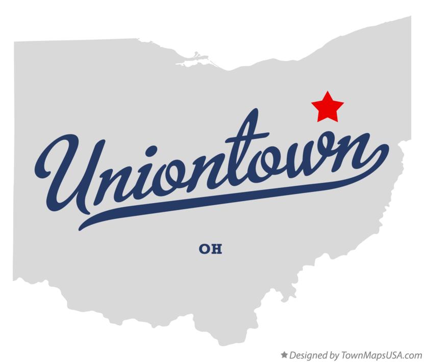 Map of Uniontown Ohio OH