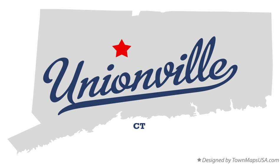 Map of Unionville Connecticut CT
