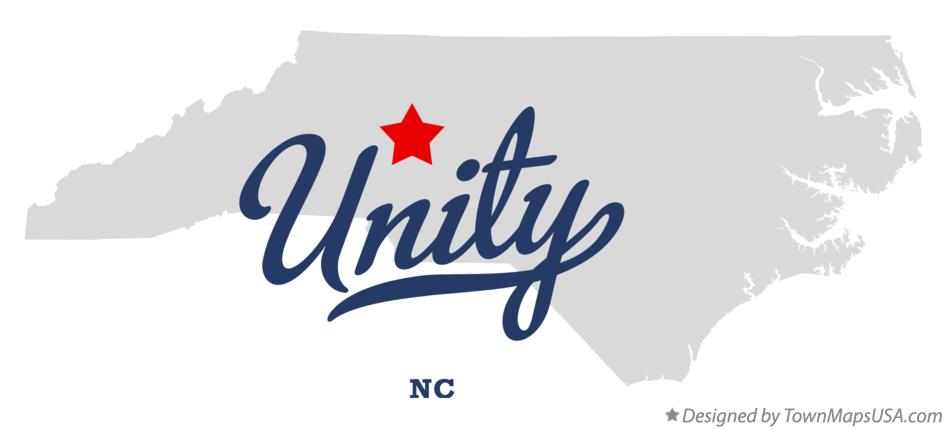 Map of Unity North Carolina NC