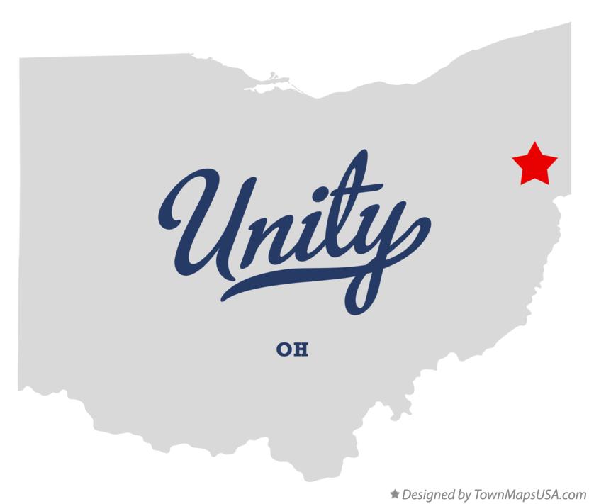 Map of Unity Ohio OH
