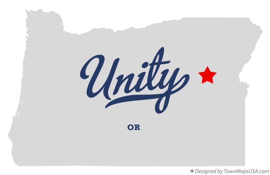 Map of Unity Oregon OR