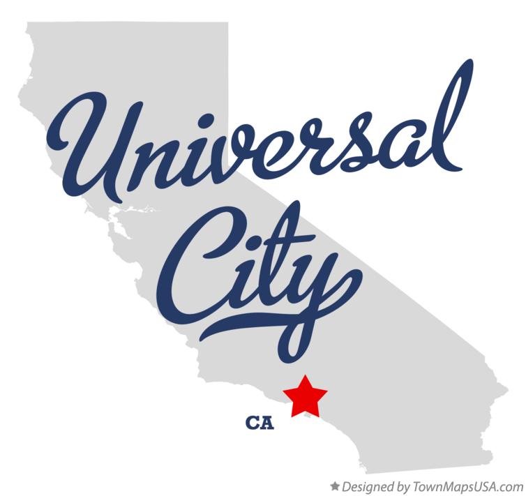 Map of Universal City California CA