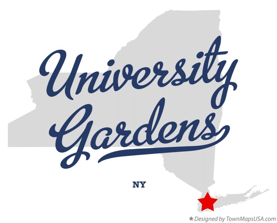 Map of University Gardens New York NY