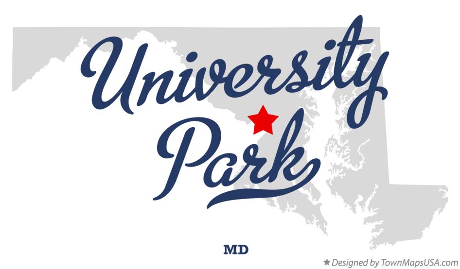 Map of University Park Maryland MD