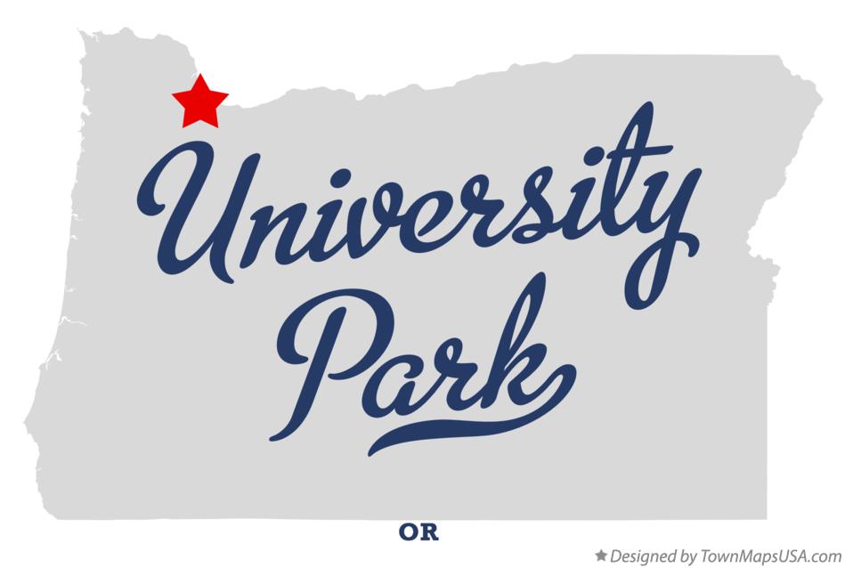 Map of University Park Oregon OR