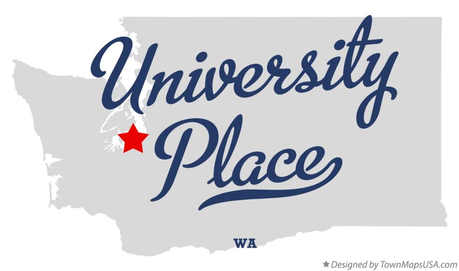 Map of University Place Washington WA