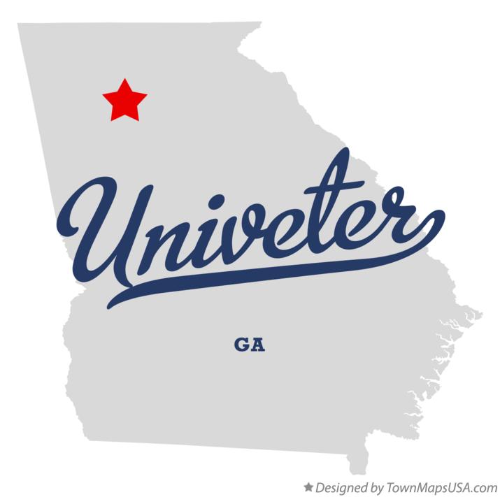 Map of Univeter Georgia GA