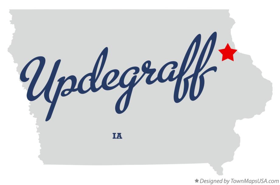 Map of Updegraff Iowa IA