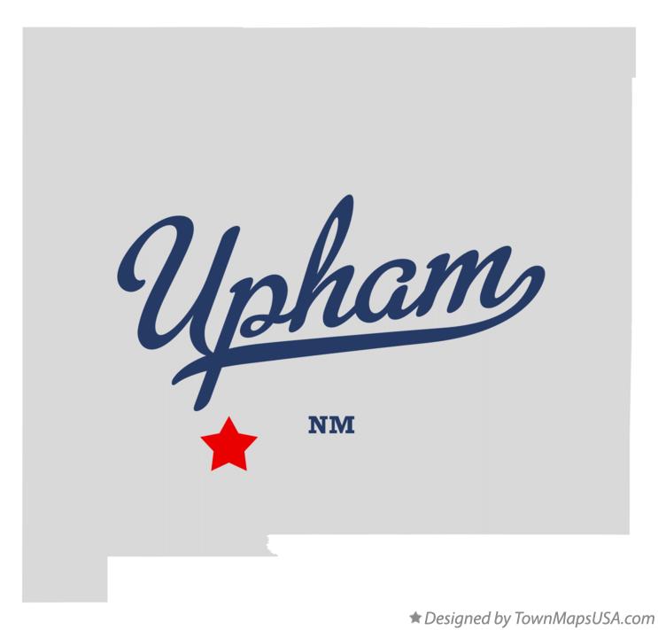 Map of Upham New Mexico NM