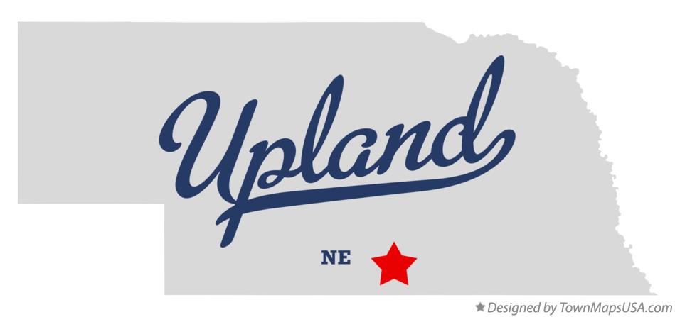 Map of Upland Nebraska NE