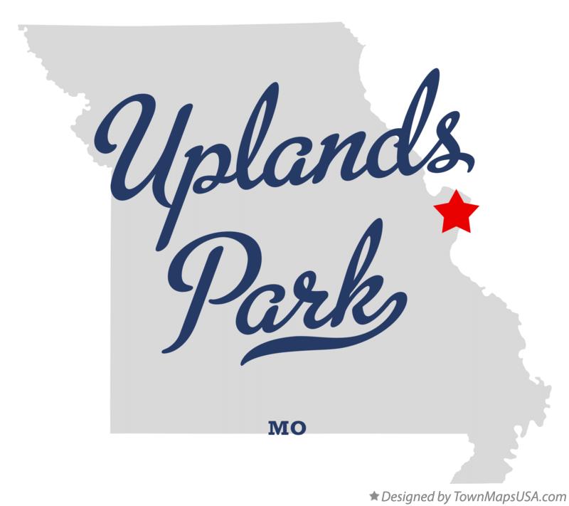 Map of Uplands Park Missouri MO