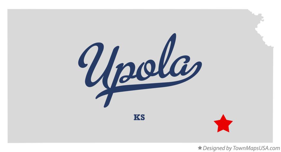 Map of Upola Kansas KS