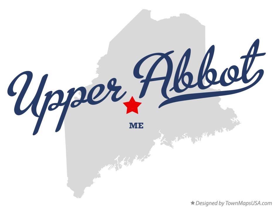 Map of Upper Abbot Maine ME