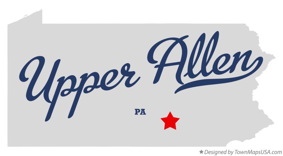 Map of Upper Allen Pennsylvania PA