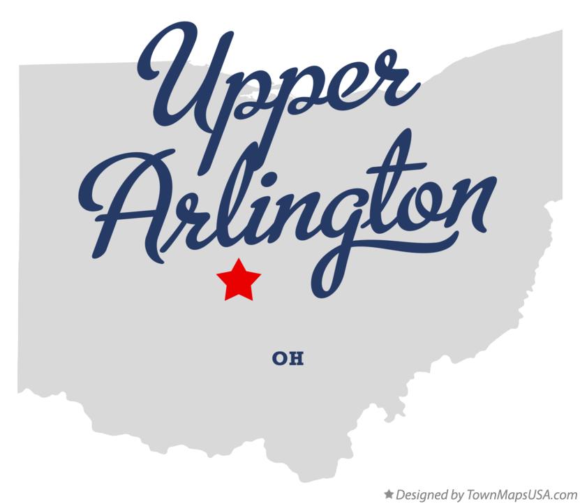 Map of Upper Arlington Ohio OH