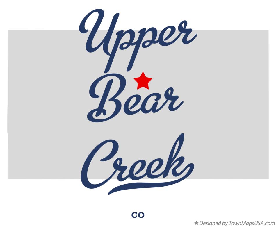 Map of Upper Bear Creek Colorado CO