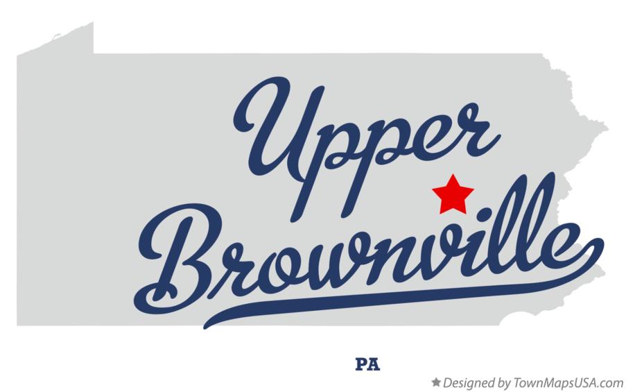 Map of Upper Brownville Pennsylvania PA