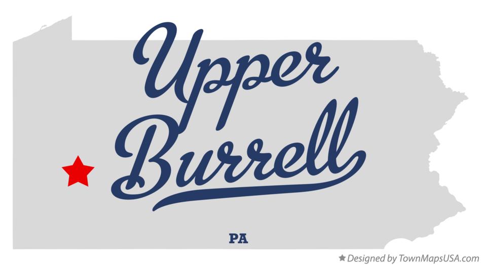 Map of Upper Burrell Pennsylvania PA
