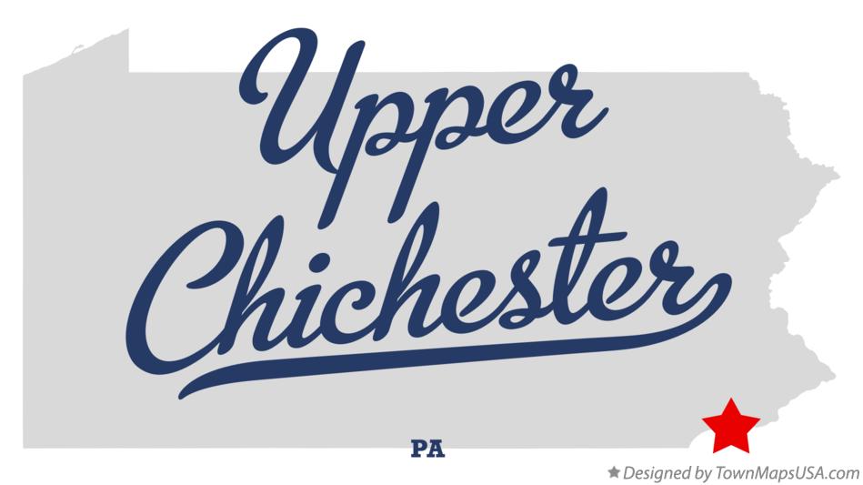 Map of Upper Chichester Pennsylvania PA