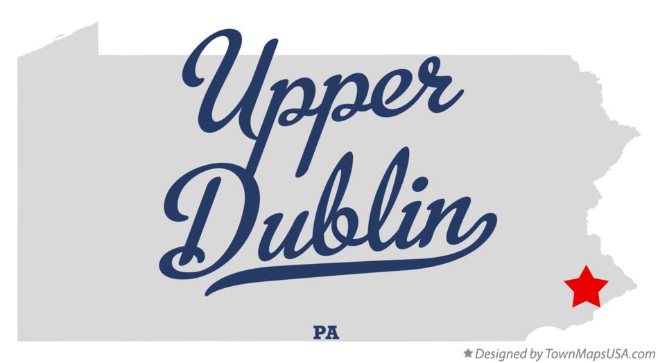Map of Upper Dublin Pennsylvania PA