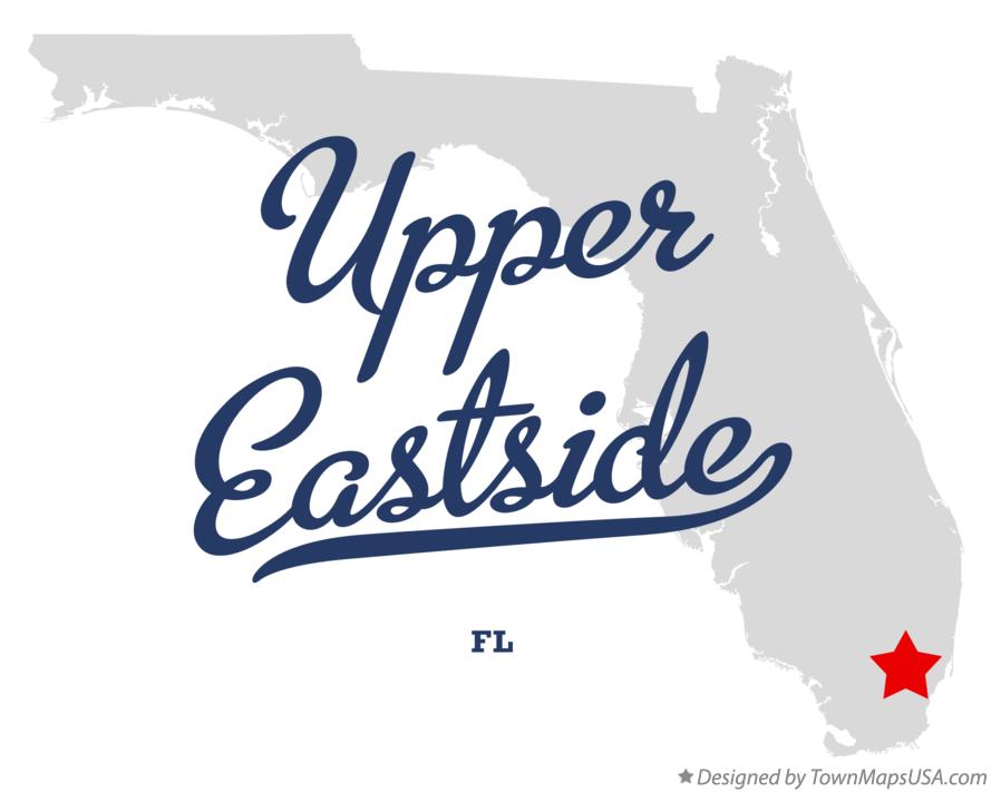 Map of Upper Eastside Florida FL