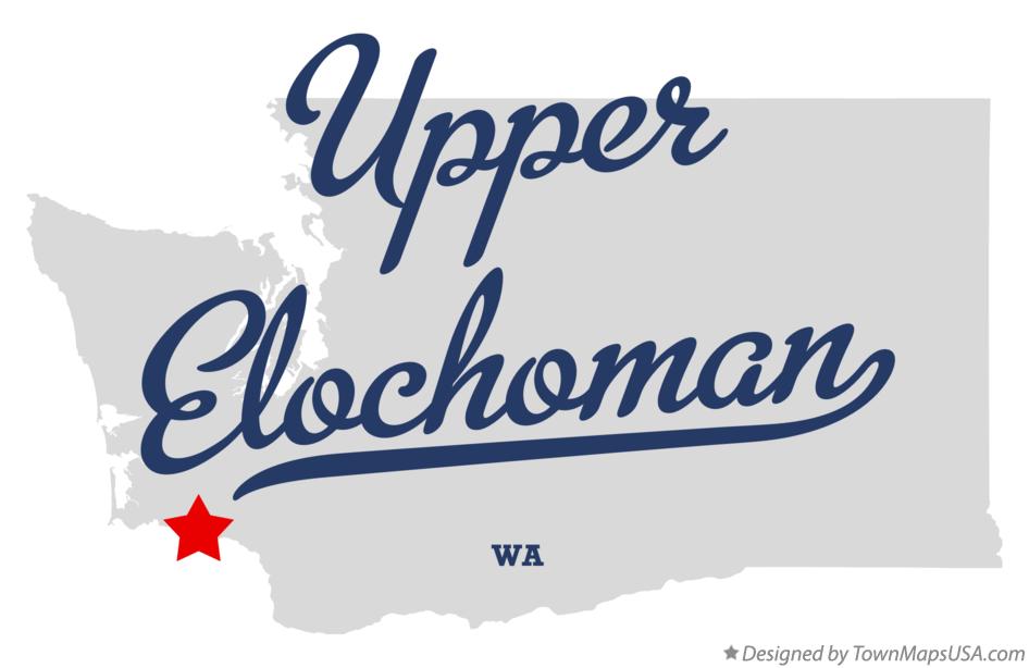 Map of Upper Elochoman Washington WA