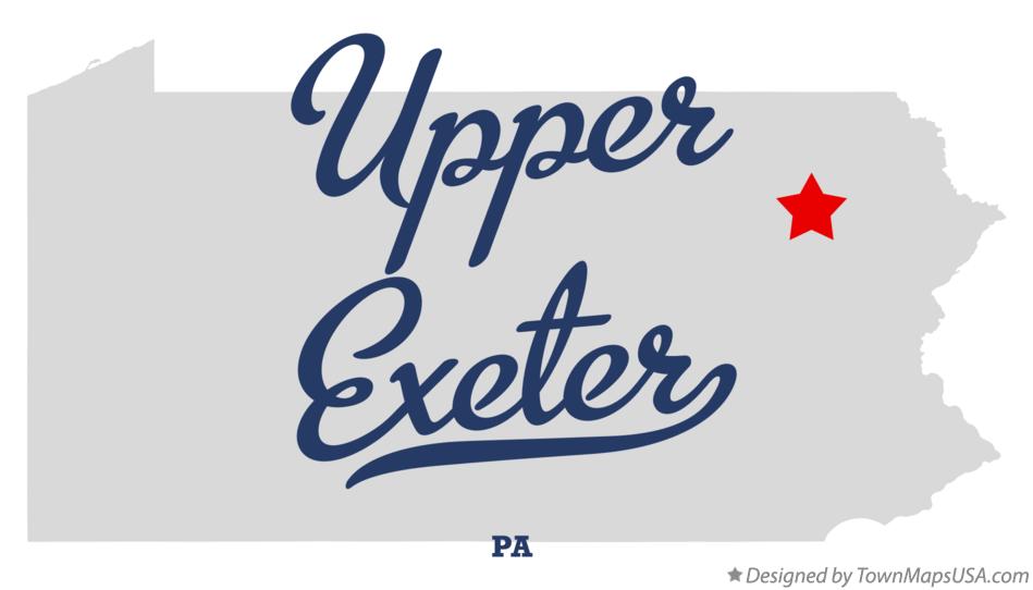 Map of Upper Exeter Pennsylvania PA