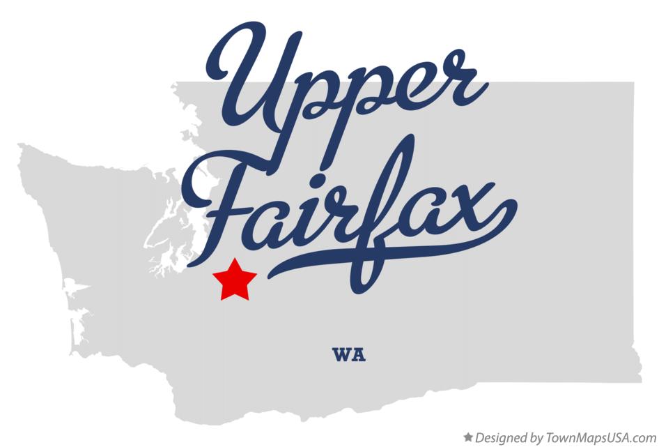 Map of Upper Fairfax Washington WA