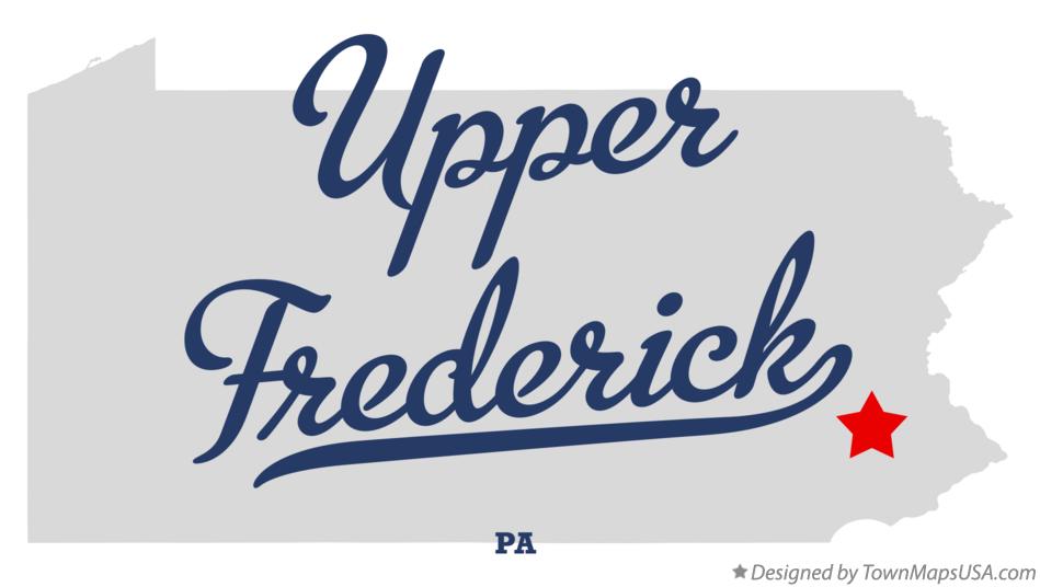 Map of Upper Frederick Pennsylvania PA