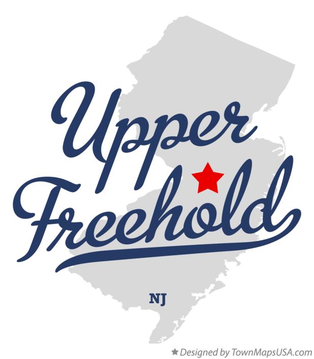 Map of Upper Freehold New Jersey NJ