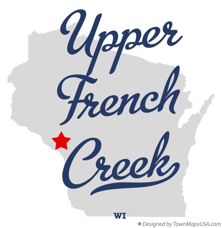 Map of Upper French Creek Wisconsin WI