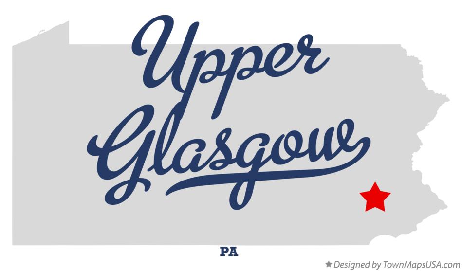 Map of Upper Glasgow Pennsylvania PA