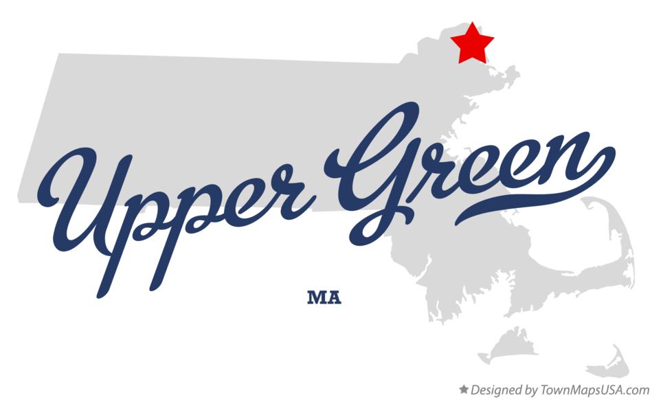 Map of Upper Green Massachusetts MA