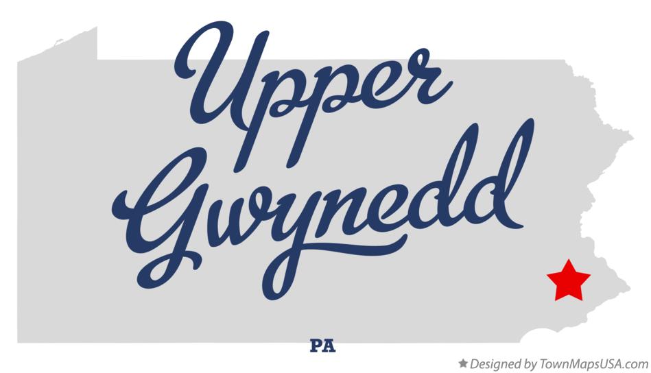 Map of Upper Gwynedd Pennsylvania PA