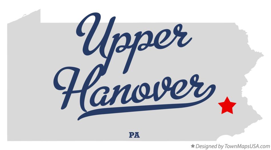 Map of Upper Hanover Pennsylvania PA