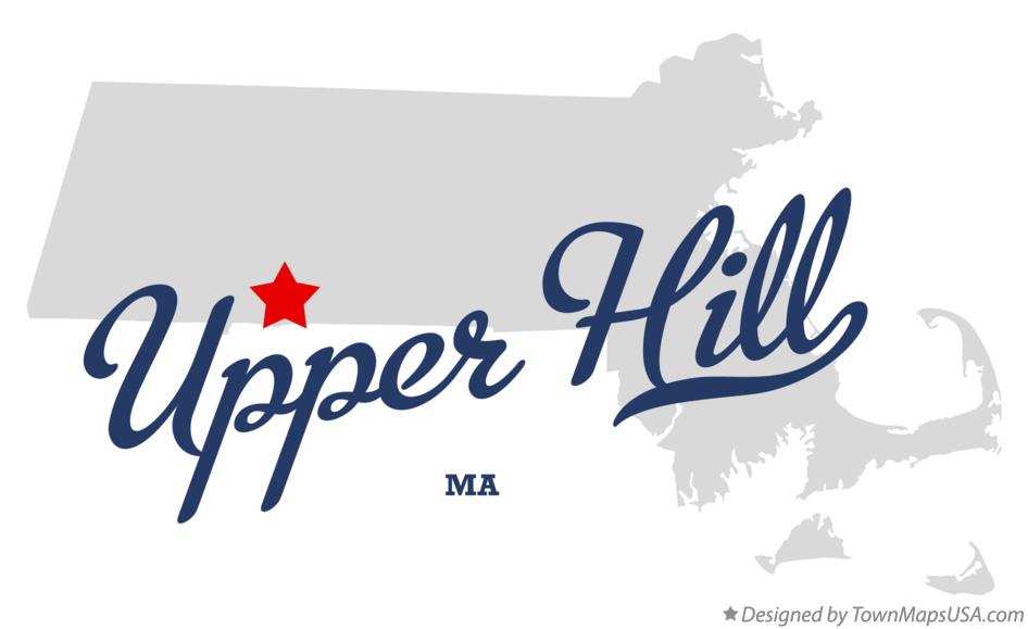 Map of Upper Hill Massachusetts MA