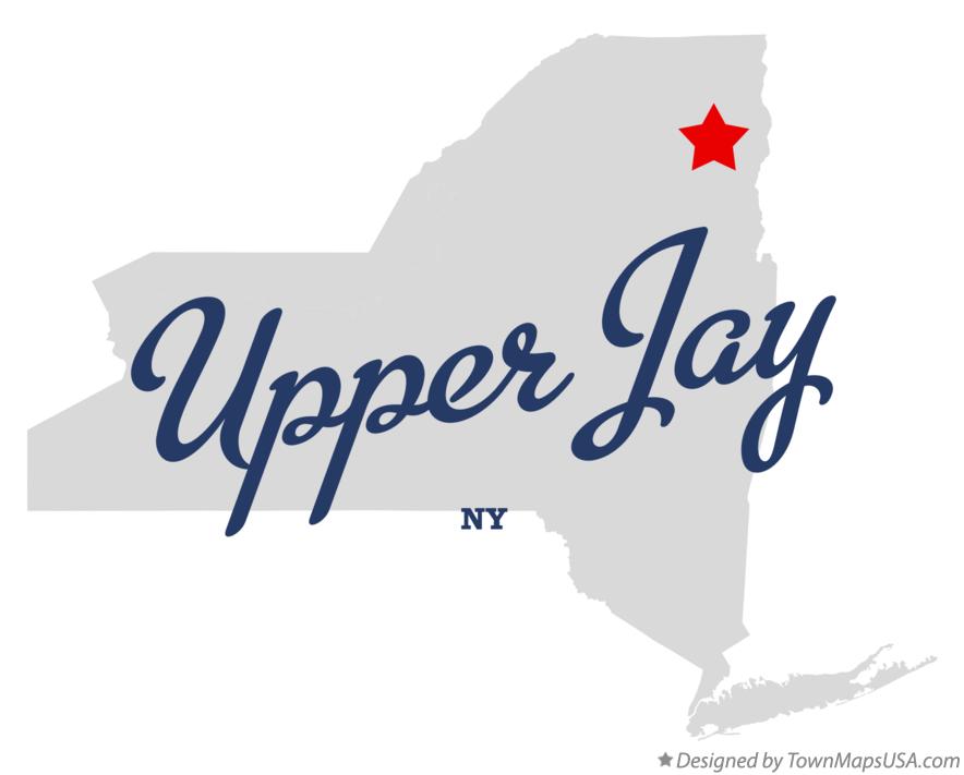 Map of Upper Jay New York NY