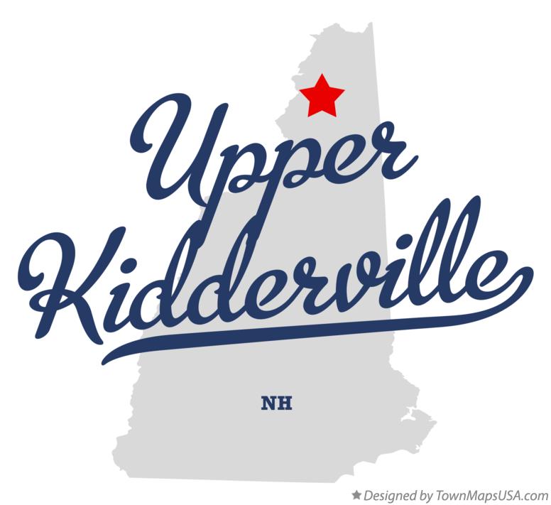 Map of Upper Kidderville New Hampshire NH