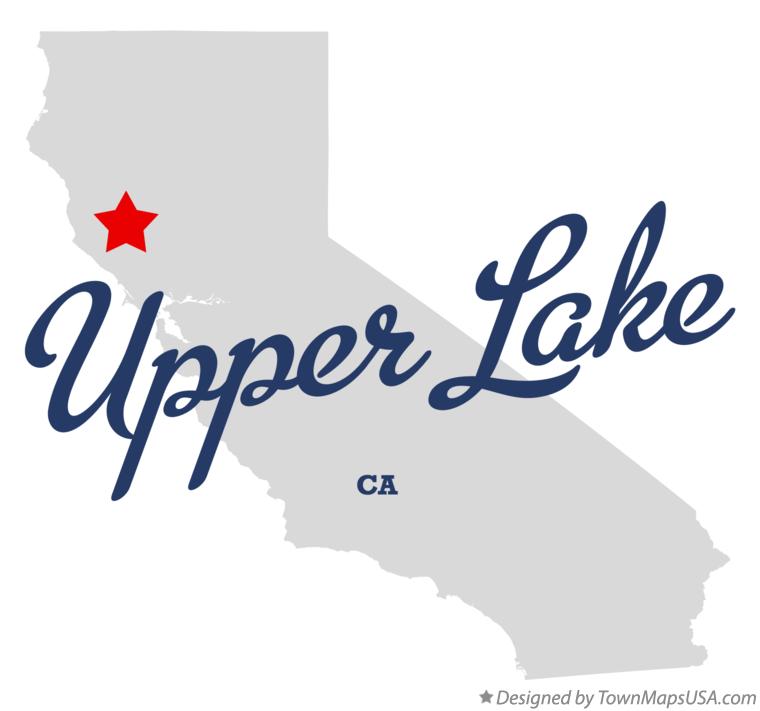 Map of Upper Lake California CA